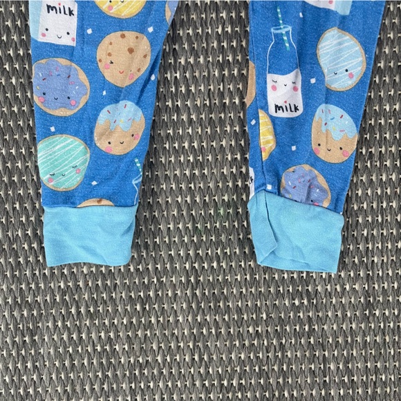 Little Sleepies Blue Cookies and Milk Bamboo Viscose Two Piece Pajama Set - Picture 10 of 10